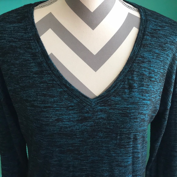 Rock and Republic Teal and Black Heathered Shirt - Picture 2 of 4